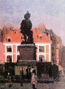 Walter Sickert The Statue of Duquesne, Dieppe Sweden oil painting artist